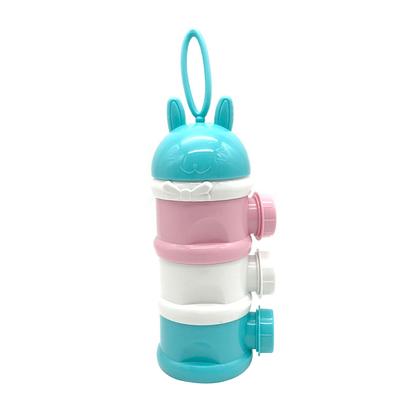 Portable Baby Food Storage Boxes Container Infant Food Storage Formula Feeding Milk Powder Bottle 3 Cells Grid Storage Box