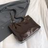 Commuter Shoulder Bag Women's Spring Tide Retro Fashion Large Capacity Tote Bag Maillard Armpit Bag
