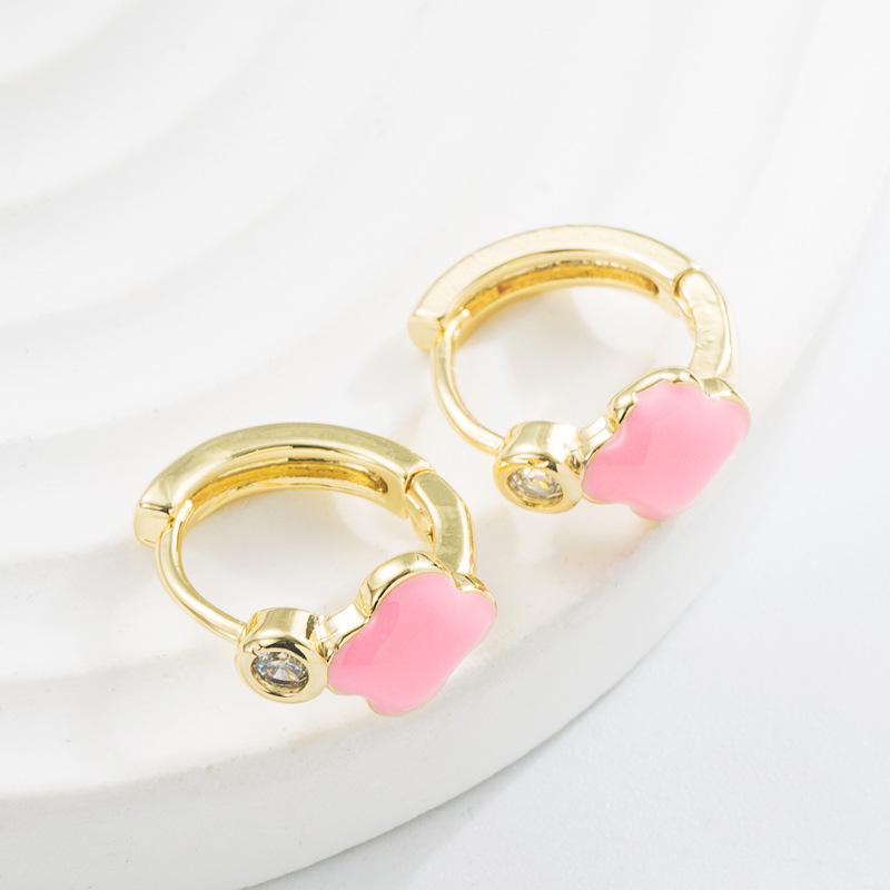 

Женские серьги-кольца в богемном стиле О-образной формы, креативные рисовые бусины, преувеличенные аксессуары, серьги OneSize розовый