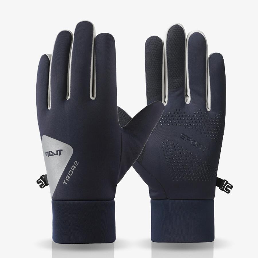 Women's Winter Velvet Warm Outdoor Running Anti Slip Touch Screen Windproof and Warm Mountaineering Rider Gloves for Men