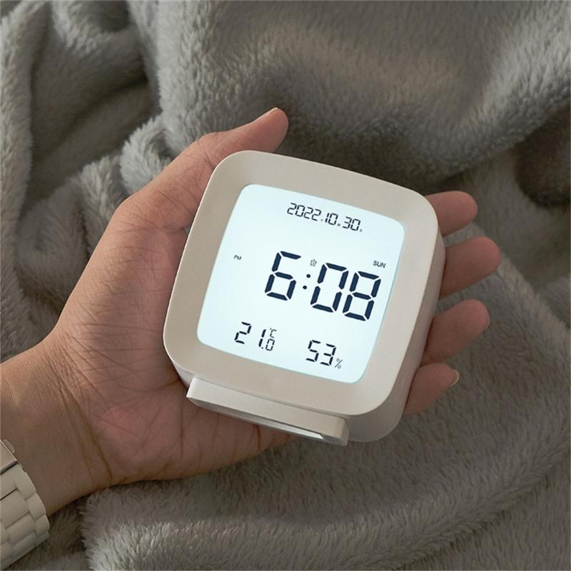 Modern Desk Digital Alarm Clock with Clear Digital Display Perfect for Home and Office Quiet Operation Alarm Clock