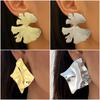 Trendy Irregular Statement Earrings Golden Color Vintage Geometric Metal Drop Earrings Exaggerate Party Zircon Gift Pendientes