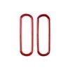 2X Car Interior Door Air Vent Outlet Ring Trim Decor Cover For Ford Mustang