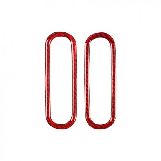 2X Car Interior Door Air Vent Outlet Ring Trim Decor Cover For Ford Mustang