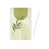 150x80cm Noren Curtain with Tension Featuring a Botanical Green Leaf Perfect for Privacy and Room Easy To Perfect for Changing Your and Long, Thick,