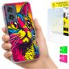 Hülle Für Motorola Edge 50 Fusion Hülle Foto Case Rückseite Kätzchen + Glas 9H