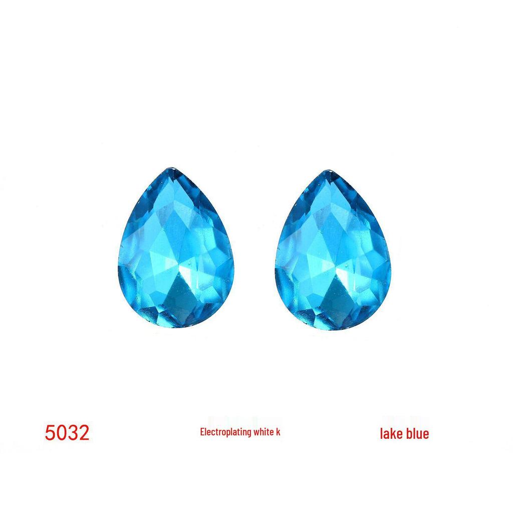 Colored Glass Teardrop Pointed Rhinestones for Shoes, Bags, Nail Art & DIY Accessories