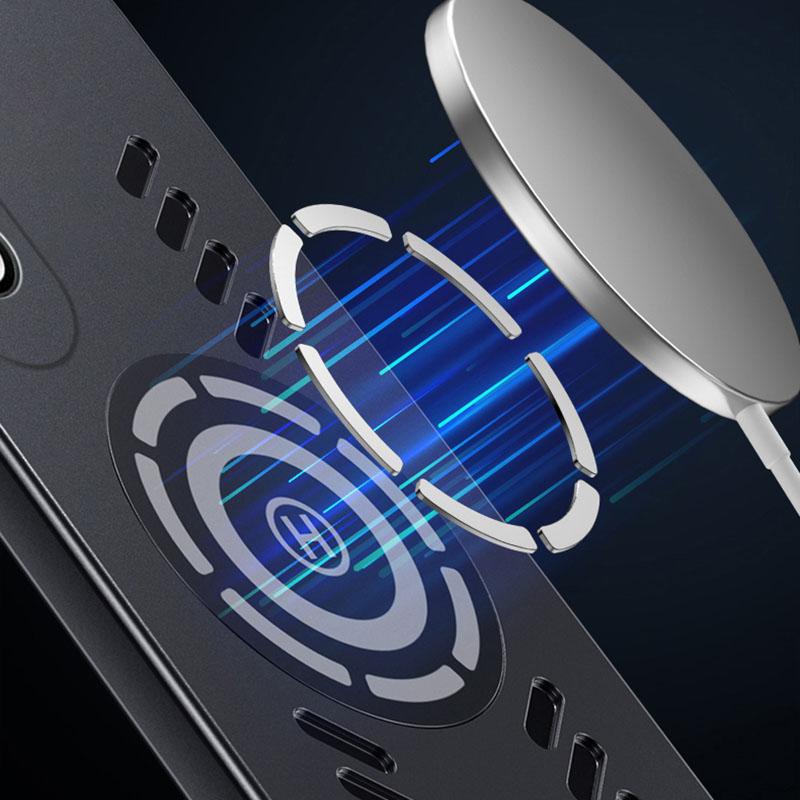 For Oppo K12 Plus Rock Sand Ice Magnetic Heat Dissipation Matte Anti-fingerprint PC Case Breathable Cooling Cover Shell