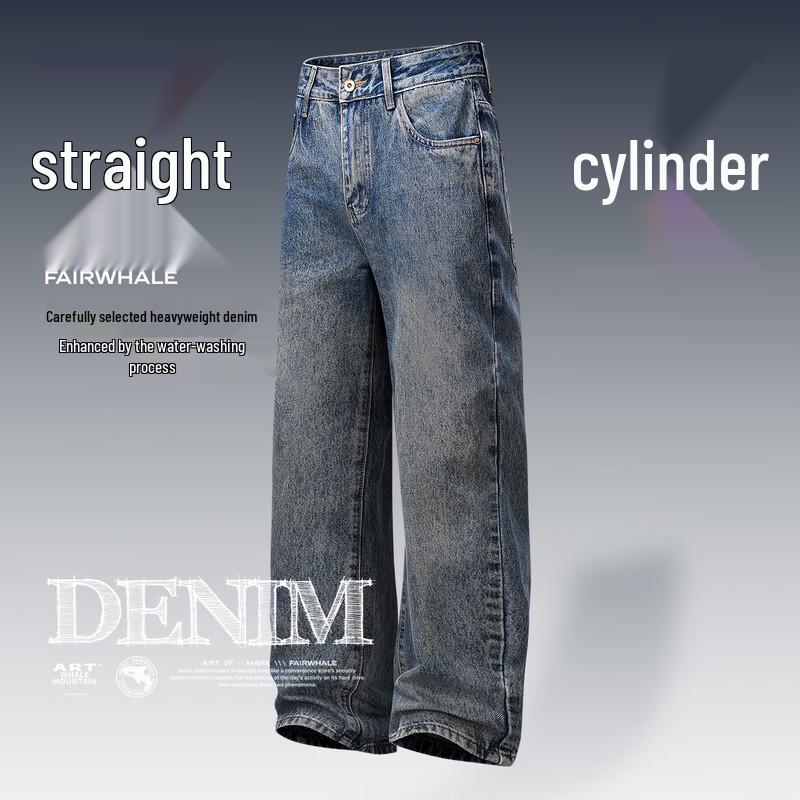 MARK FAIRWHALE Men s Loose Straight-Fit Jeans 29