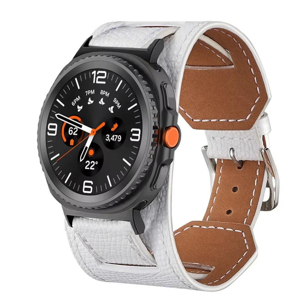 Samsung Galaxy Watch 8 Ultra 47mm İçin Deri Kordon Premium Rahat Bileklik Saat Kordonu Galaxy Watch 8 40/44mm 8 Classic 46mm