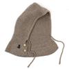 Universelle Chemie-Wollstrick-Beige-Offene Sturmhaube