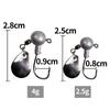2g-10g Carbon Steel  Hook With Noise Sheet Lure Barbed Fishing Hooks Fishing Tackle
