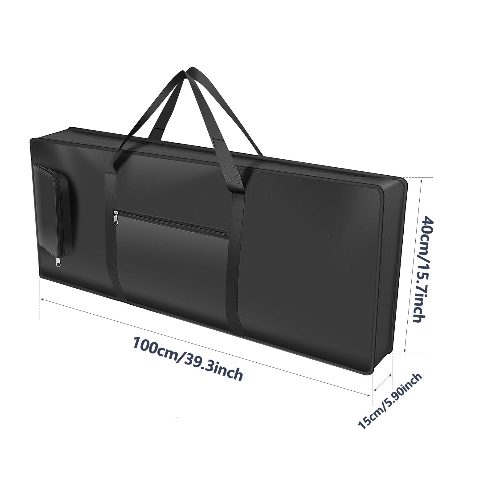 

61 клавиша пианино сумка для хранения водонепроницаемый 420D Оксфорд ткань портативный инструмент клавиатура пылезащитный защитный чехол с боковыми карманами