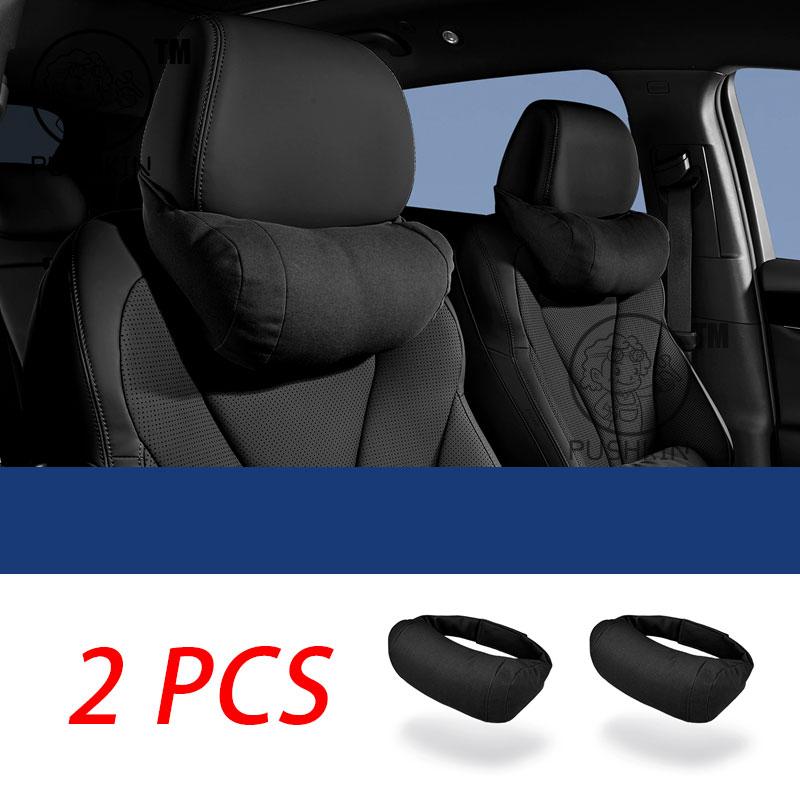 For BYD Sealion 06 EV/DMI 2025 2026 PU Leather Neck Pillow Memory Foam Pillows Waist & Backrest Car Accessories