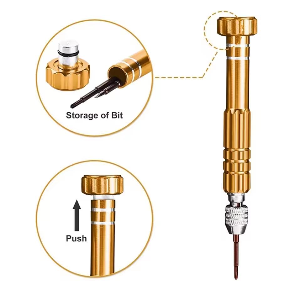 2025 5-in-1 Schroevendraaier Reparatiekit Schroevendraaier voor Telefoon Openen Gereedschap Telefoon Reparatie Gereedschap voor iPhone Huawei Xiaomi / Kleur Willekeurig