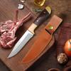 2025  New Design Handmade Forged Stainless Steel Meat Knife Steak Knife, Household Fruit Meat Cutting Knife, Hand Meat Picking Knife