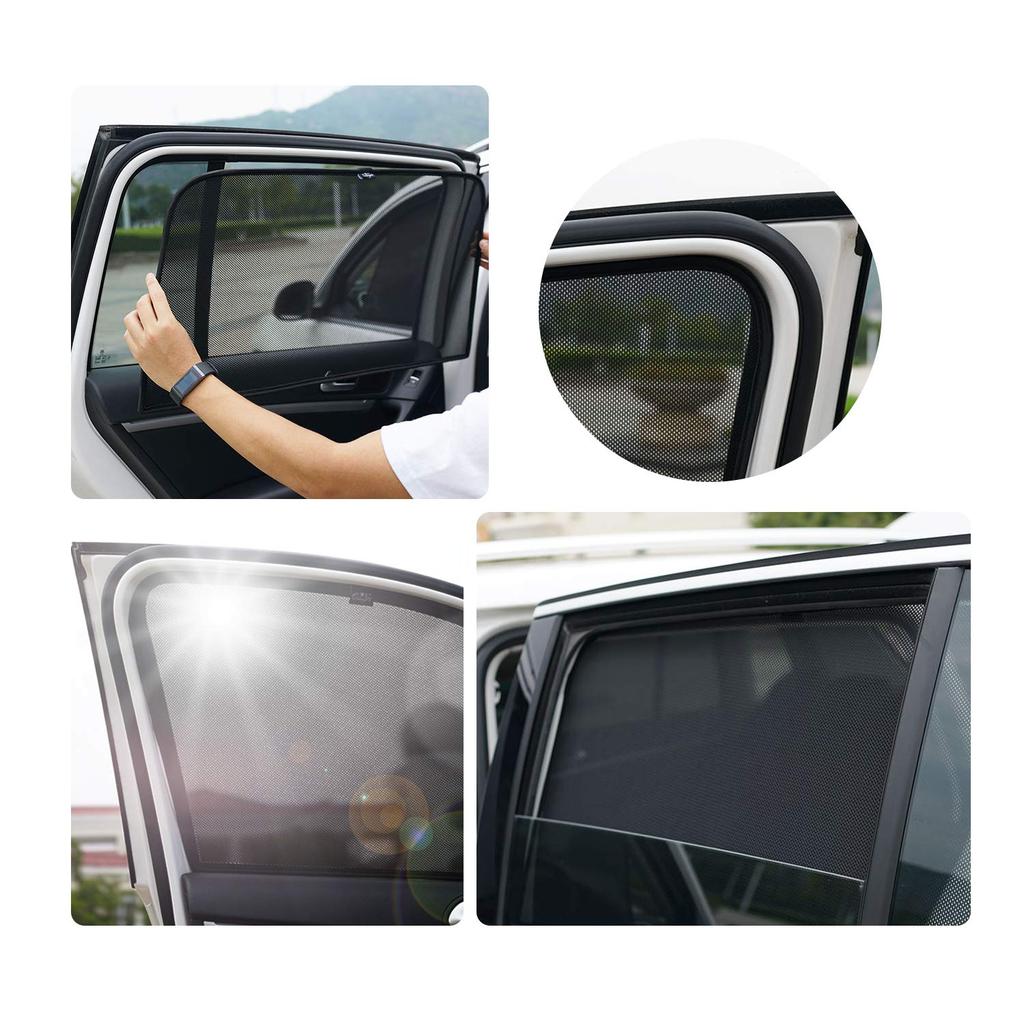 RUIYA Sluneční clona na zadní sedadlo pro Toyota Corolla Boční clona s magnetickým upevněním Sluneční světlo do auta Horko v autě Snadná instalace Specifický střih pro Corolla Cross Specifický pro vozidlo