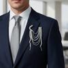 Tassel Chain Rhinestone Tassel Brooch Multi-layer Shoulder Flash Fringe Shoulder Mark Unisex Gift