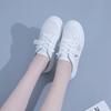 Moda Modne Baotou Wszechstronne Kapcie Damskie na Zewnątrz 2024 Lato Nowe Casualowe Wsuwane Leniwe Cienkie Podeszwy Małe Białe Buty