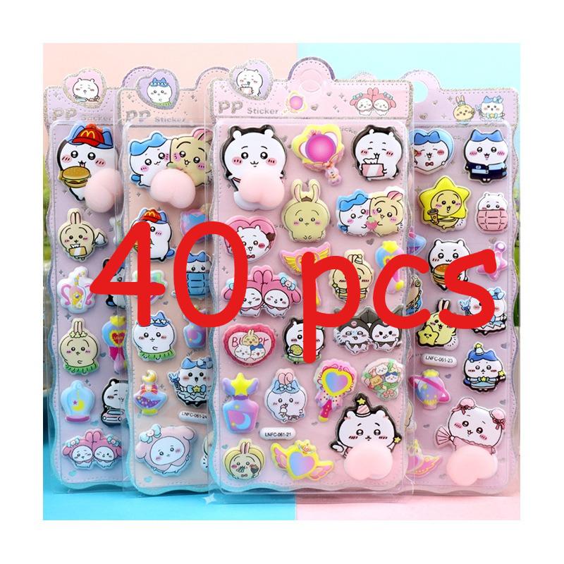 Thickened Squishy Butt Stress Relief Stickers Cute Cartoon Chiikawa Usagi Toy Stickers for Kids