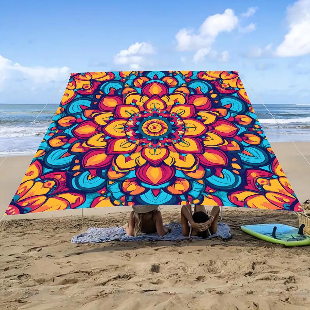 Portable Sun Shelter & Camping Tarp - Outdoor Tent and Picnic Ground Cover