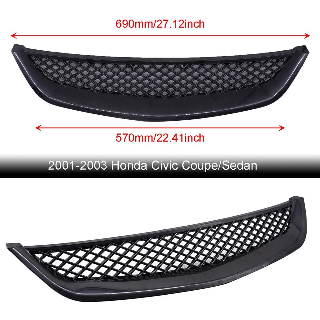 Honda Civic 1996-98 ABS Carbon Fiber Grille Modification