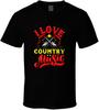 I Love Country Music Guitars T-shirt