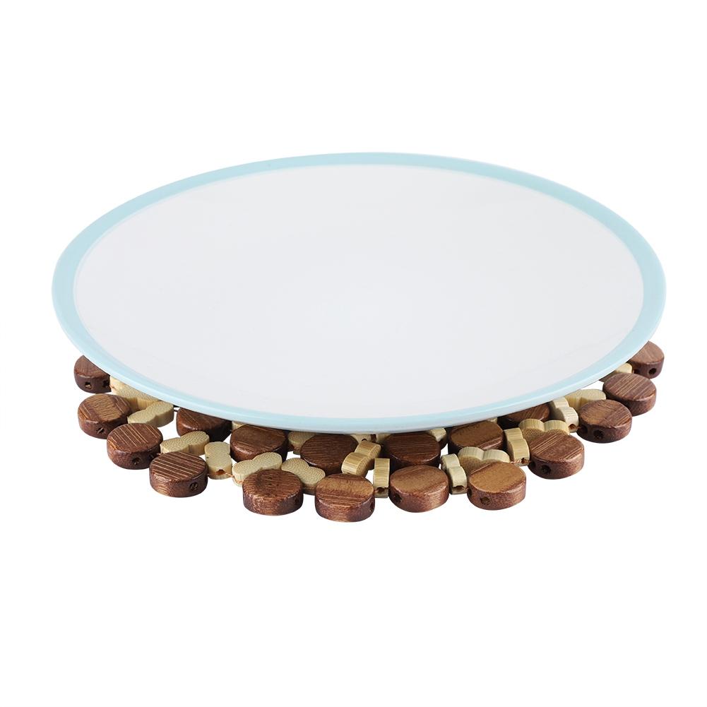 Round Bamboo Cup Pot Dish Pad Holder Heat Resistant Table Mat Placemat