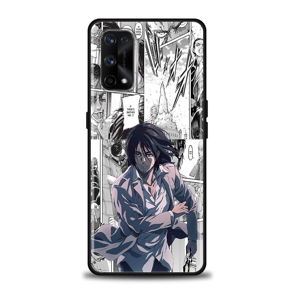 Anime Attack On Titan Eren Yeager Case For Realme C21Y C21 C25 C20 C15 C12 C11 C1 GT Master Neo Neo2 5G Capa Silicone Soft Cases