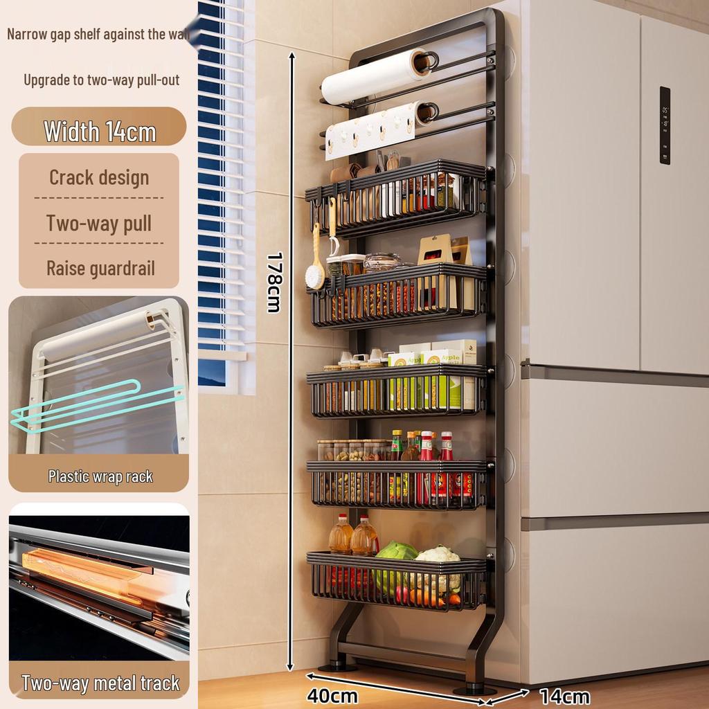 Multi-layer Wall-Mounted Kitchen & Bathroom Storage Rack
