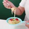 Korean Handheld Dish Fashion Large Spoon Tray Fries Fried Chicken Snack Plate Fruit Dessert Cake Platter New White With Handle