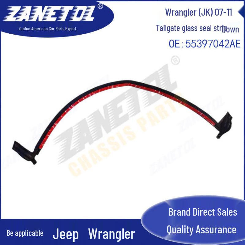 ZANETOL Tailgate Glass Seal Strip for Jeep Wrangler JK (07-11)