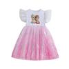 Girls' Summer 2024 Elsa Princess Dress - New Fashion Frozen & Snow White Design