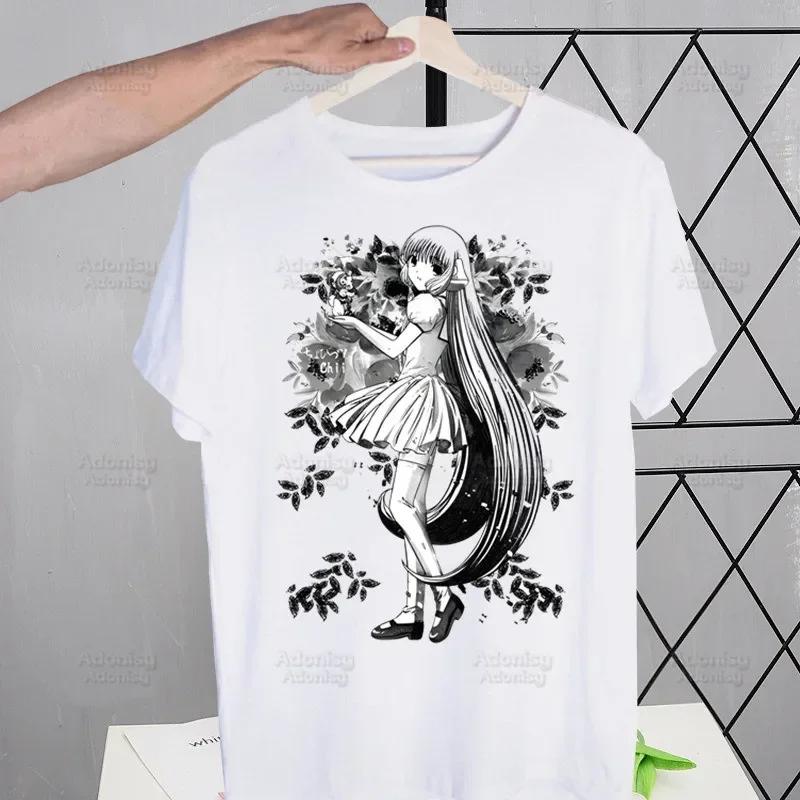 Chobits Chi Men's Tshirt Cute Printing Shirt Mens Fashion T-Shirt For Men Casual Tops Short Sleeve