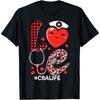 Nurse Valentines Day Valentine Scrub Top Women Scrubs CNA Cotton Men T Shirt