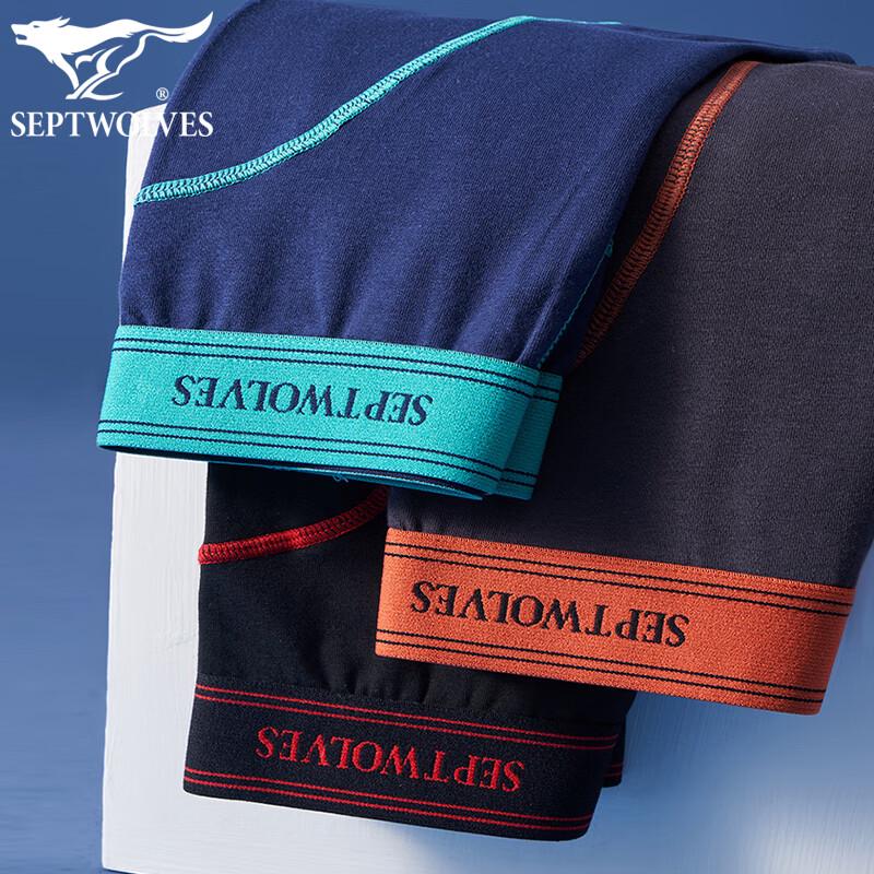 

Мужские хлопковые антибактериальные боксеры-брифы Septwolves 2XL