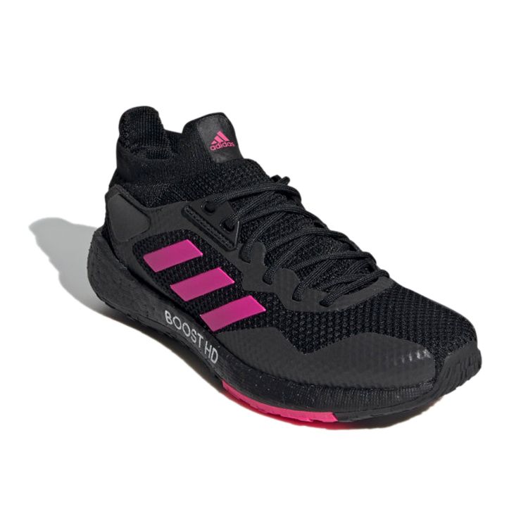 Adidas Pulseboost Comfortable Lightweight Shock Absorbing Breathable Low Top Casual Running Shoes Women Sneakers Black Red EG9985