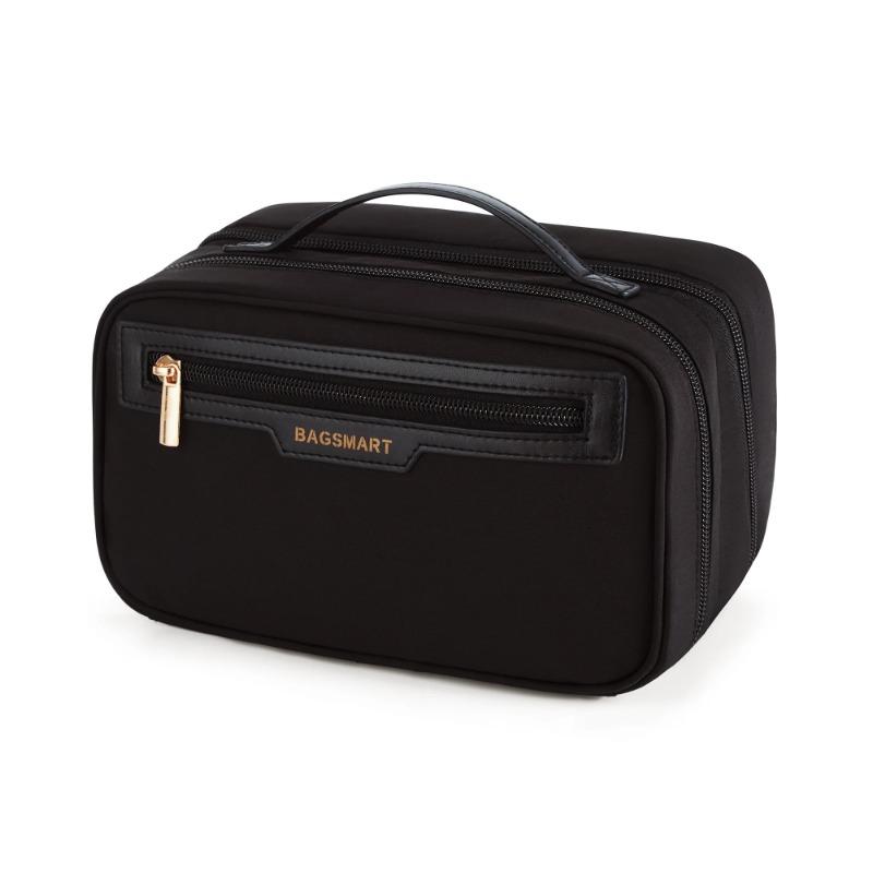 Travel Makeup Bag Large Capacity Cosmetic Bag Wide-open Portable Make Up Bag Organizer for Essentials Toiletries