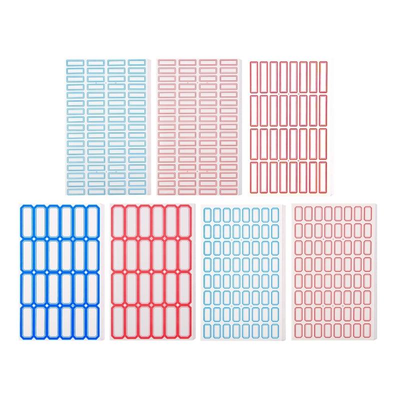 50 Sheets Writeable Labels Sticker Small Blank Sticker for Envelopes File Folders Jars Boxes School Office Kitchen