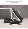 Men's Plus Size Genuine Leather Boat Shoes - British Style, Versatile Casual Lace-up Shoes