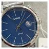 Casio CASIOSTANDARD Series Retro Sports Trend Quartz Movement Stainless Steel Strap Japanese and Korean Watch Men's Watch Blue Dial MTP-E175D-2EVDF