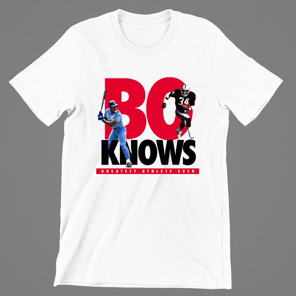 Bo Jackson Bo Knows Men T-shirt White Cotton Tee All Sizes S To 5xl Unisex T-Shirt