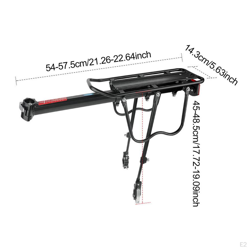 Bicycle Rear Rack Aluminum Alloy for Mountain Road Luggage Quick Release