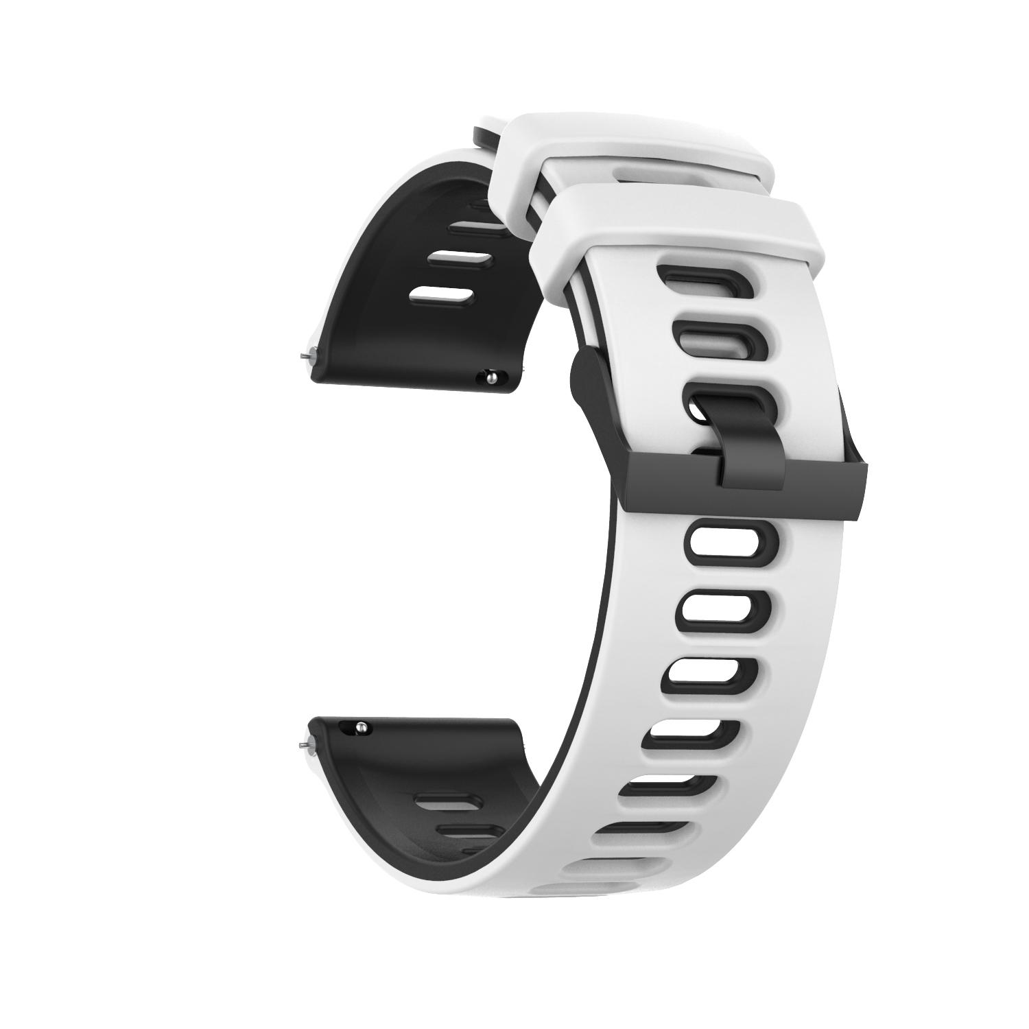 

Silicone Replacement Straps for Garmin Forerunner 245M 645 Vivoactive3 Vivomove HR Venu wristband for Vivoactive 3 4 Watch band 20mm чорний білий колір