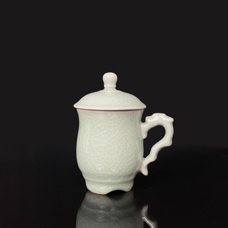 YUZUN Sky Blue Ru Kiln Dragon Head Conference Tea Cup