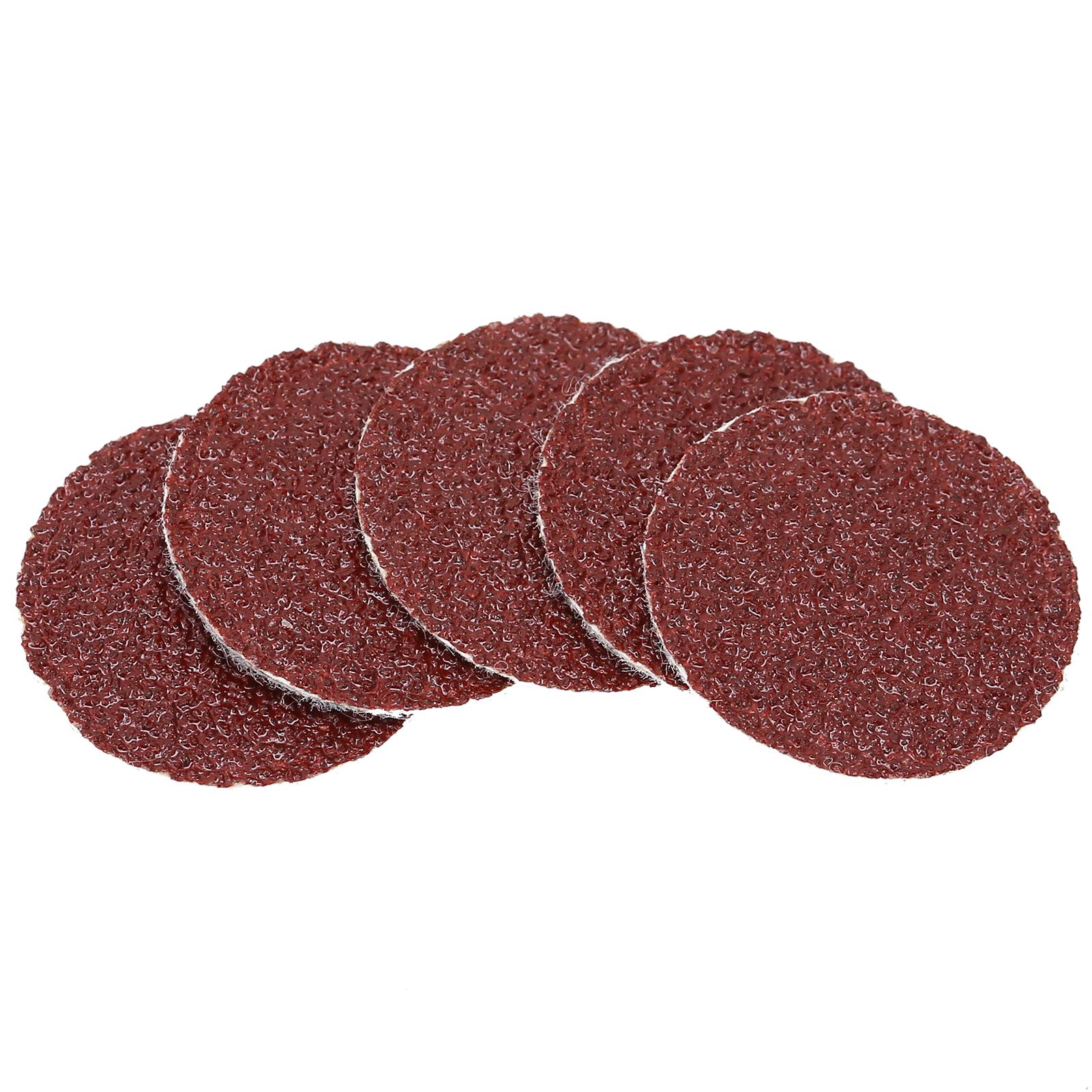 

200Pcs Disc Red Sandpaper 1in 25mm Back Flocking Moisture Heat Protection Sanding Tools for Car Polishing80#
