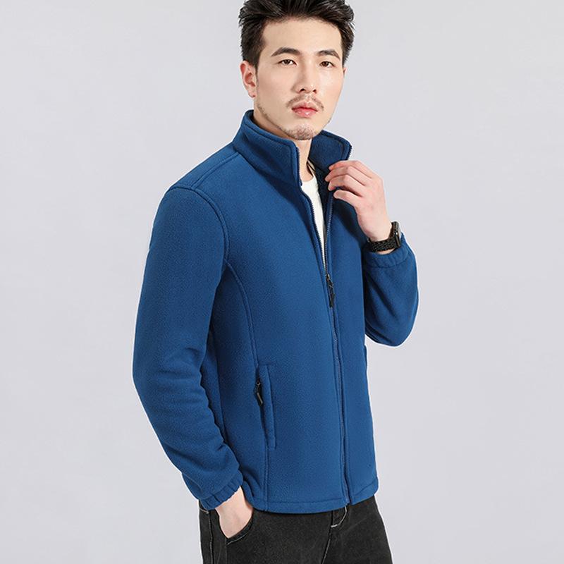 Outdoor Fashion Fleece Clothing Autumn and Winter Warm Top Casual Sweater Fleece Thickened Fleece Jacket Men
