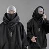 Spring and Autumn Embroidery Turtleneck Men's Hooded Sweatshirt Japanese Ninja Oversized Hoodies Hip Hop Pocket Streetwear Y2K Hoody
