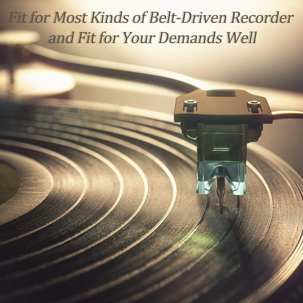 Packung mit 5 Plattenspieler-Wartungsteil Gummi-Antriebsriemen Schallplattenspieler Riemen Player Wartungsteil Plattenspieler-Riemen