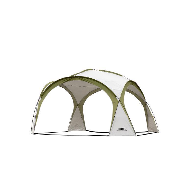 Moonlight White Dome Outdoor Camping Tent - Large Canopy with Screen and Curtains